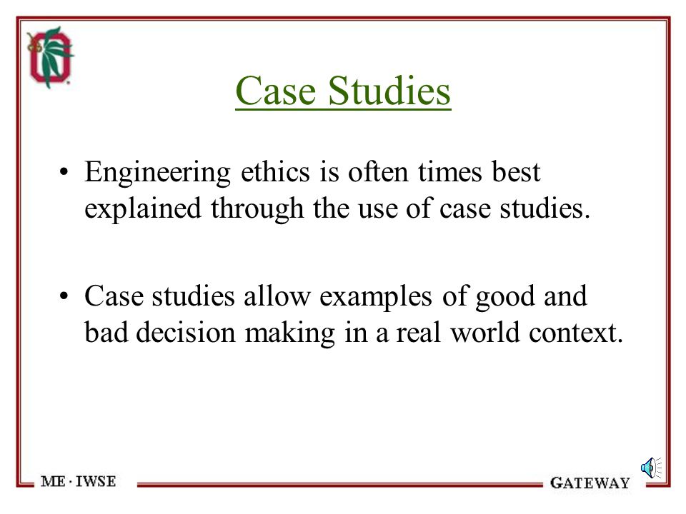 Engineering ethics case studies uk